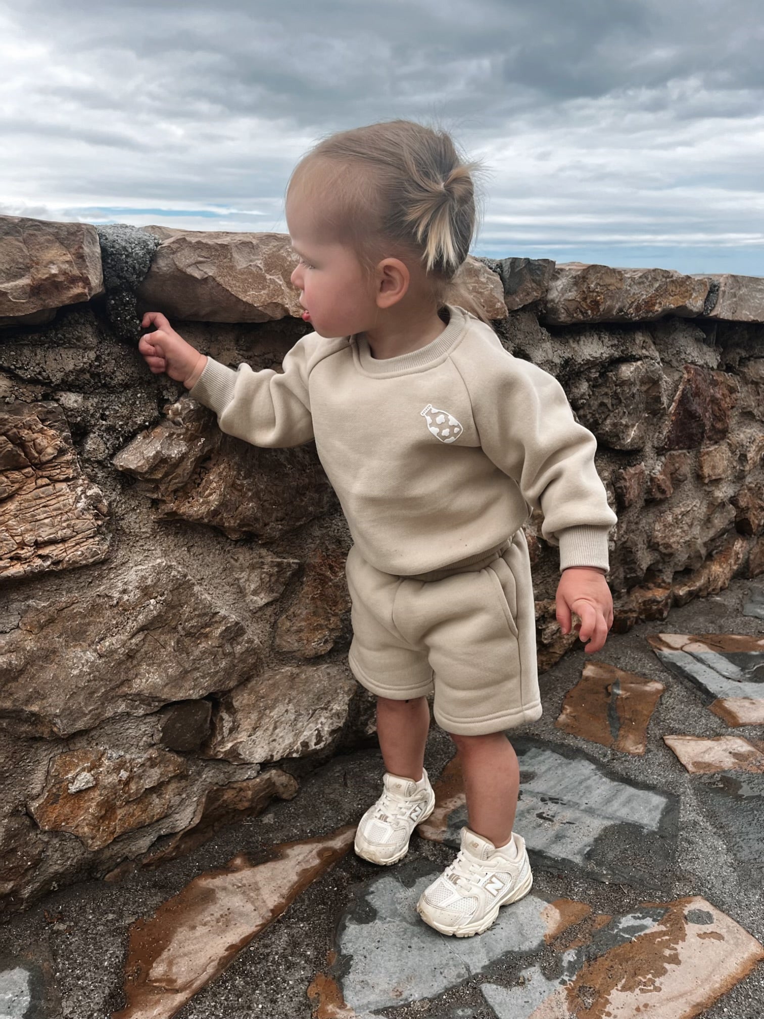 MLBC Milk Bottle Crew and Shorts Set - Fawn