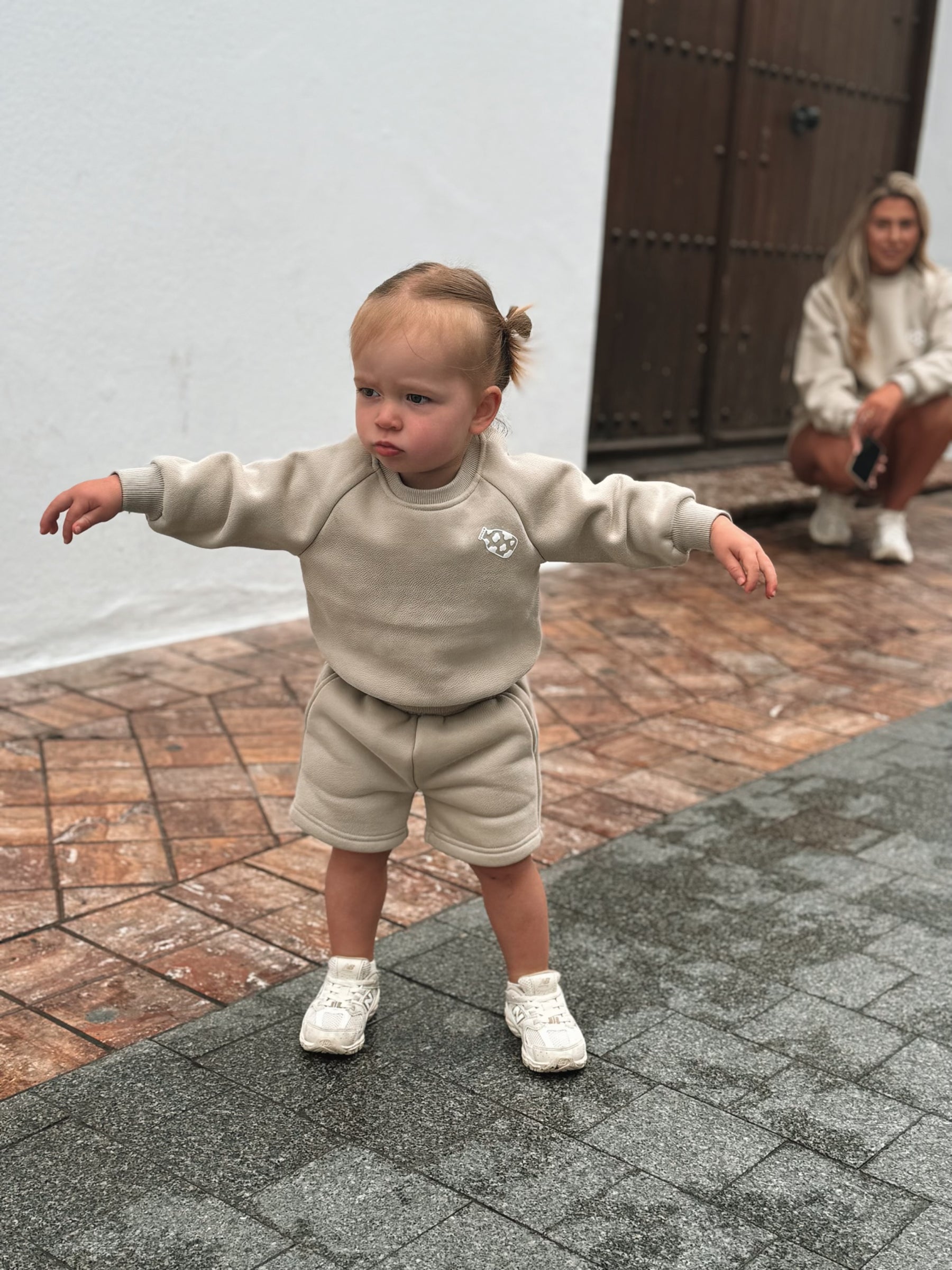 MLBC Milk Bottle Crew and Shorts Set - Fawn