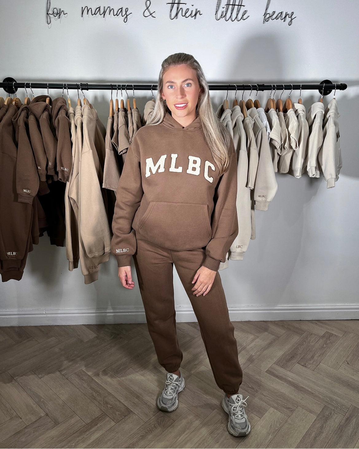 Adults MLBC Chenille Hoodie - Choc Brown