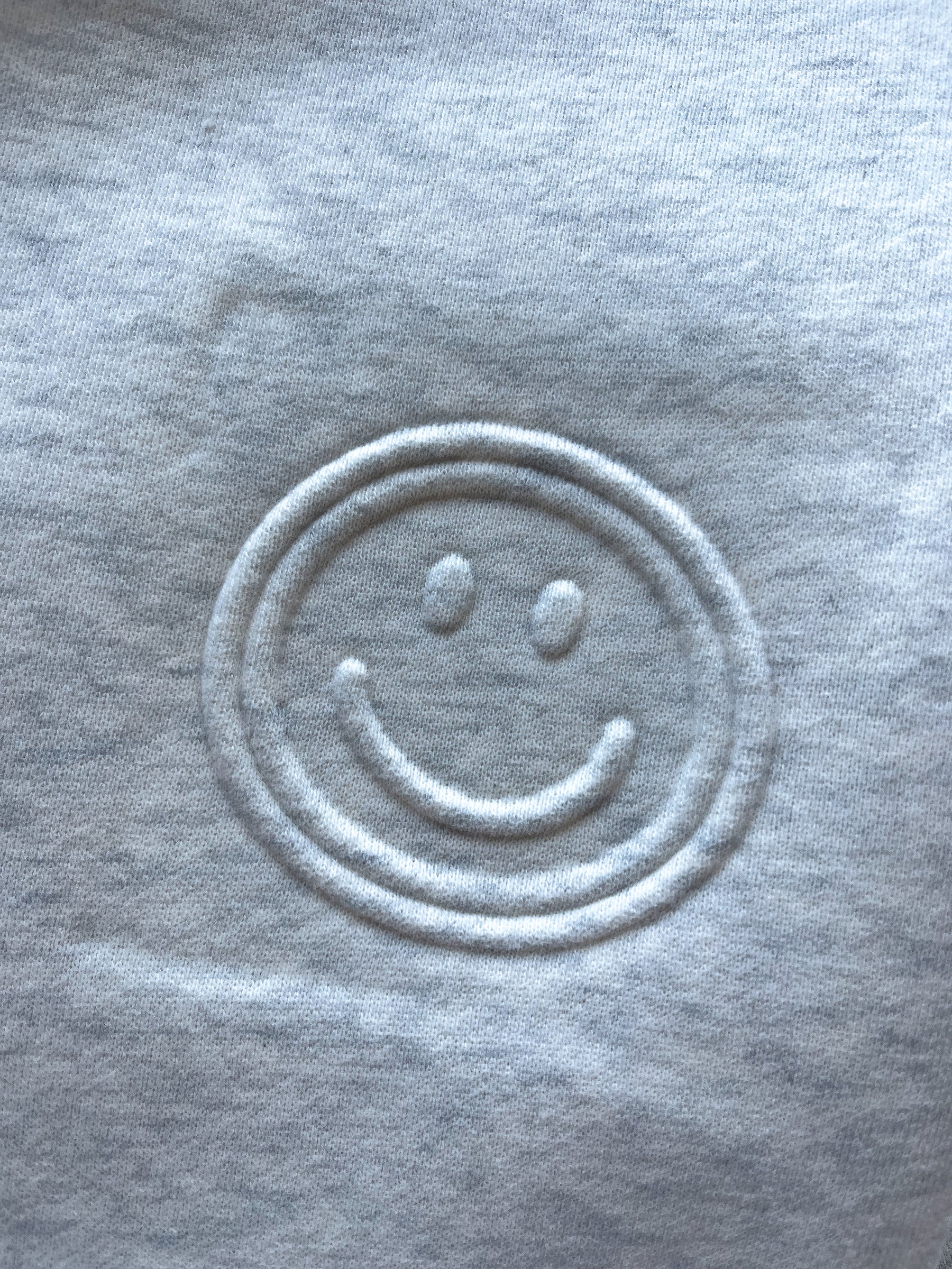 Adults MLBC Smile Embossed Crew Neck- Oatmeal