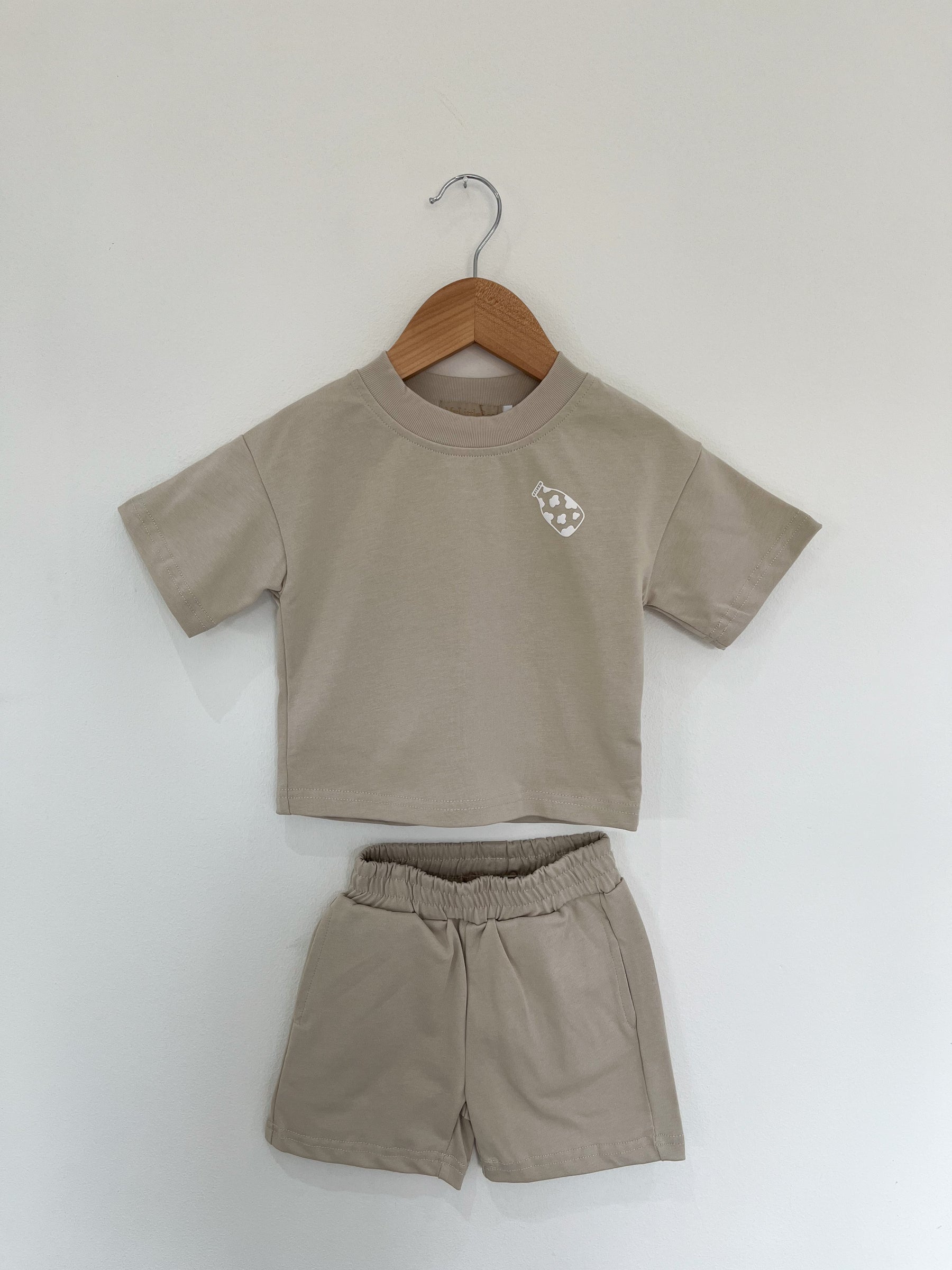MLBC Milk Drunk T-Shirt and Shorts Set - Sand