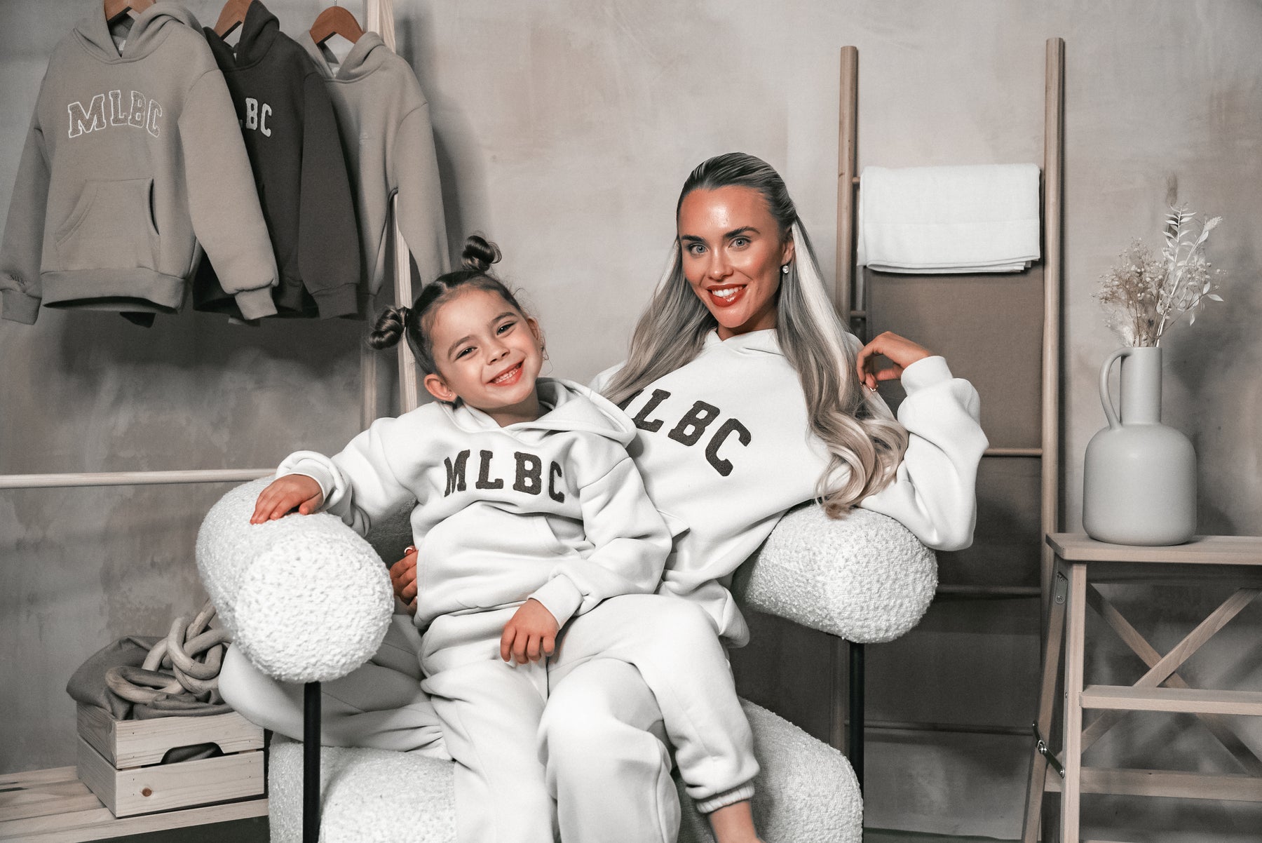 Adults MLBC Chenille Hoodie- Stone