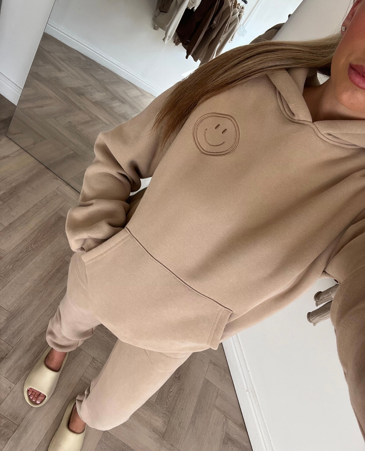 Adults MLBC Smile Hoodie- Biscuit