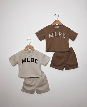 MLBC Chenile T-Shirt and Shorts Set - Stone