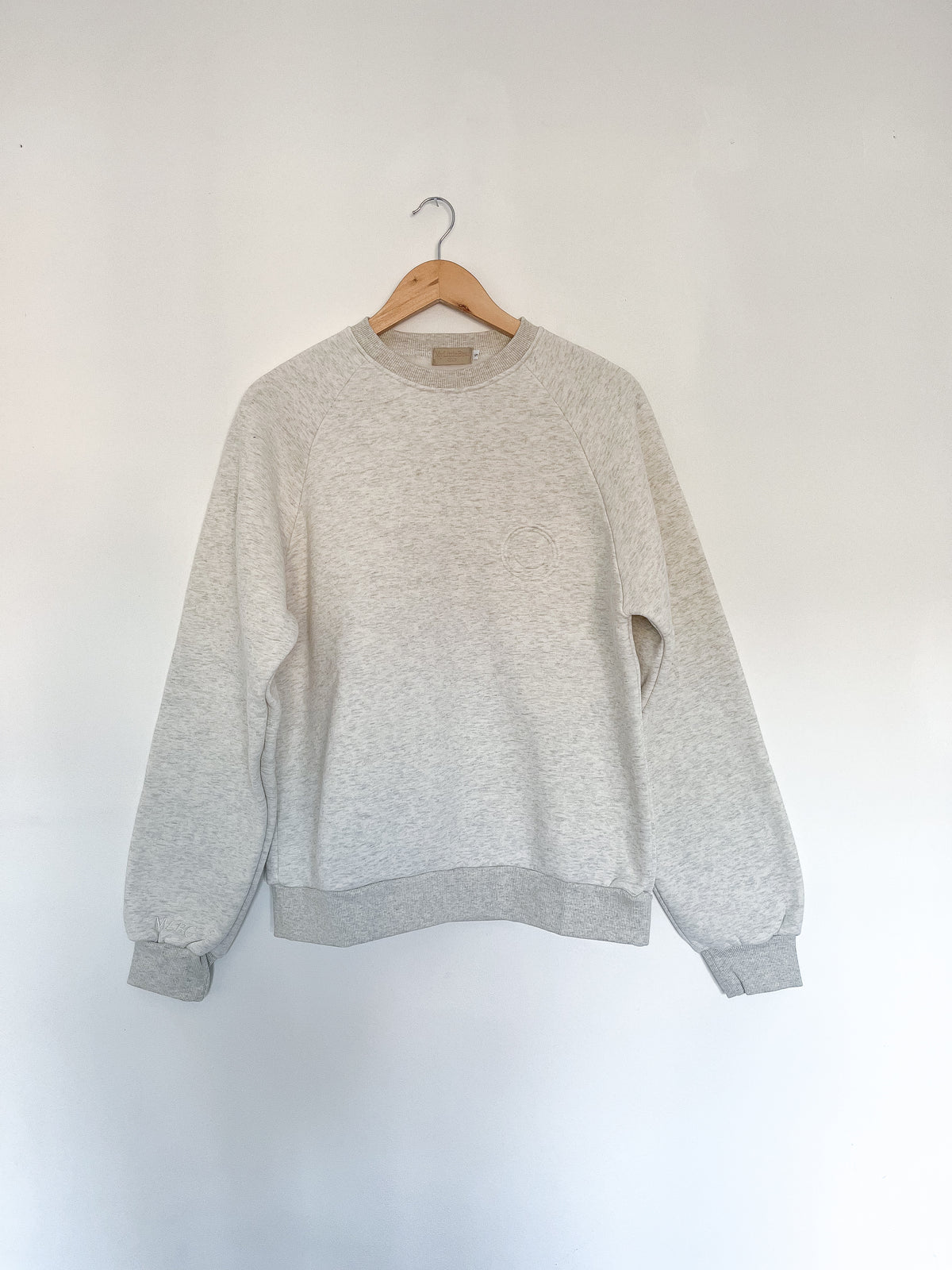 Adults MLBC Smile Embossed Crew Neck- Oatmeal