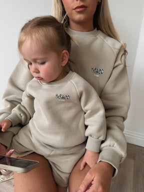 Adults MLBC Wild at Heart Crew Neck- Fawn