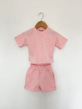 MLBC Smile Embossed T-Shirt and Shorts Set - Pink